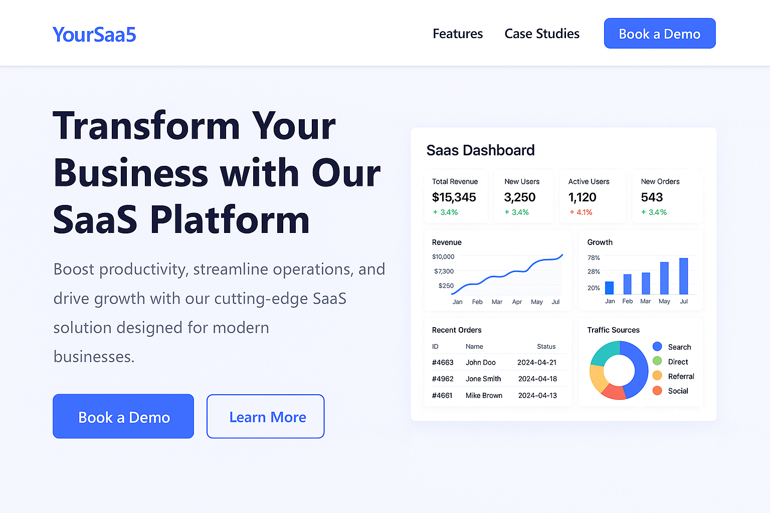 SaaS Dashboard